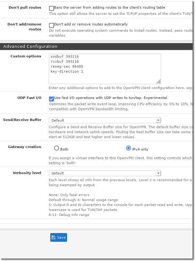 VPNUK pfSense Setup